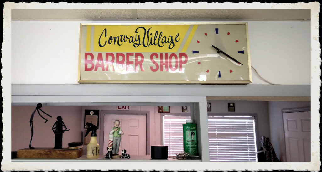 Conway Village Barber Shop of Orlando wall clock