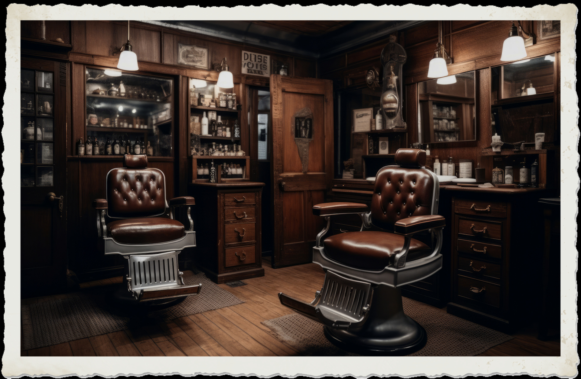 Old fashioned baber shop