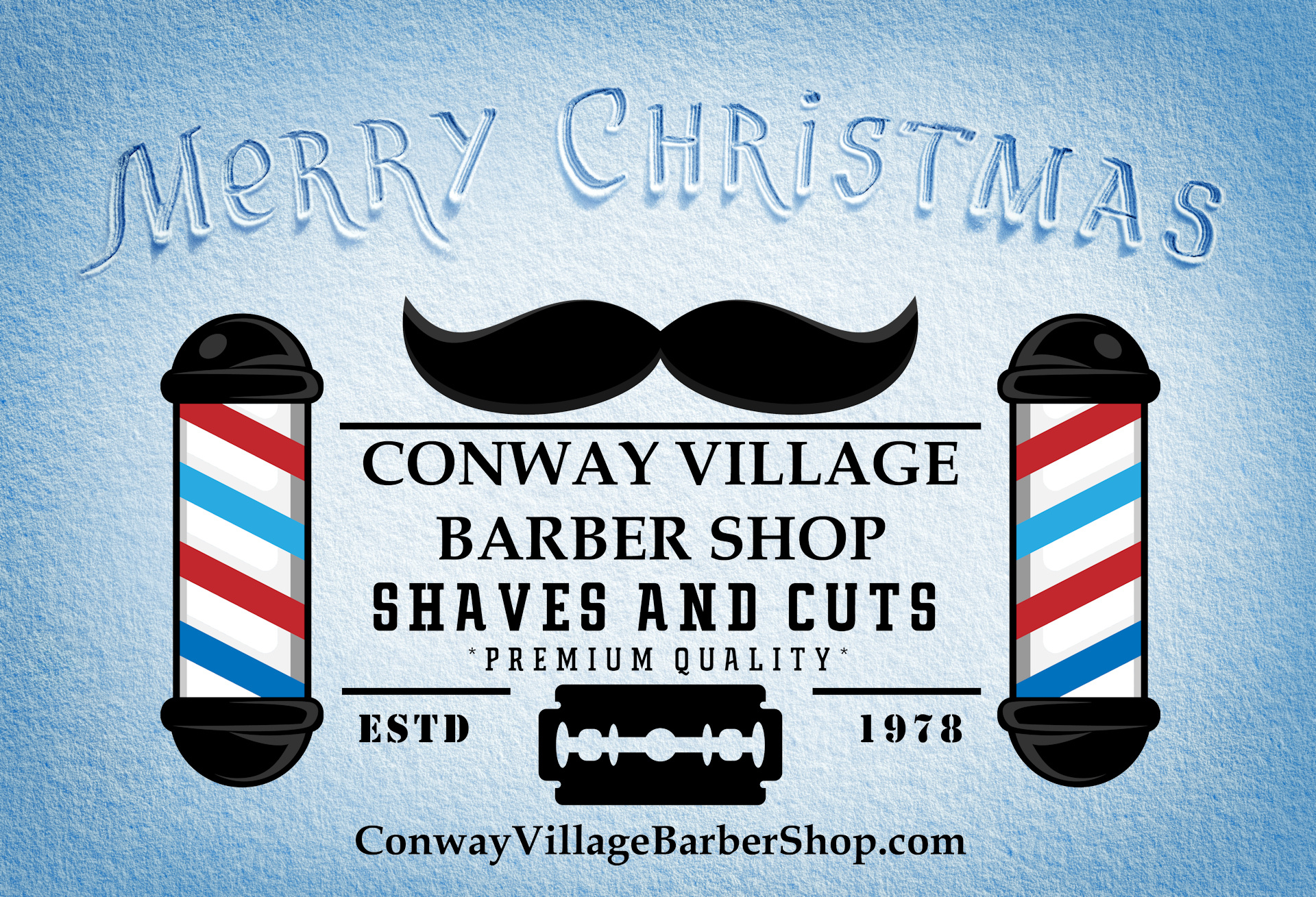Merry Christmas from Conway Village Barber Shop!