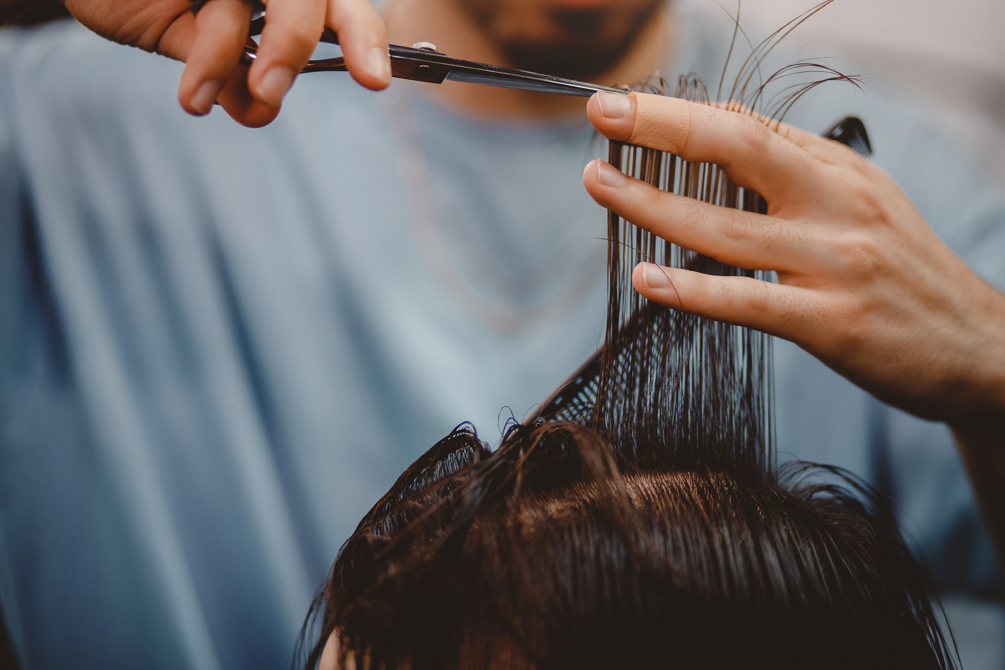 Why barbers wet your hair for a haircut