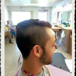 Men's cool style haircut at Conway Village Barber Shop