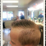 Fresh and clean boys haircut at Conway Village Barber Shop