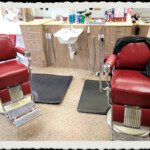 Conway Village Barber Shop vintage barber chairs