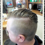 Meticulous sharp haircut at Conway Village Barber Shop