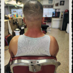 Joey's haircut at Conway Village Barber Shop!