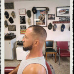 Joey's haircut at Conway Village Barber Shop!